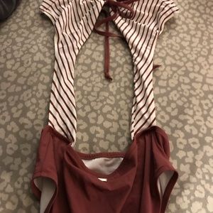 Pink Victoria bathing suit large